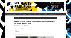 Desktop Screenshot of leshautsparleurs.com