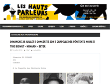 Tablet Screenshot of leshautsparleurs.com